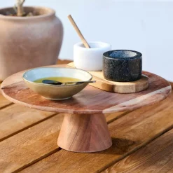 Plats À Servir^CASA ACACIA Support à Cake Naturel