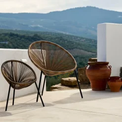 Fauteuils De Jardin^CASA ACAPULCO Chaise Lounge Set De 2 Sable