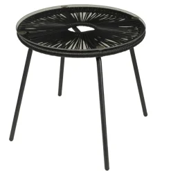 Salon De Jardin^CASA ACAPULCO Salon De Jardin Noir