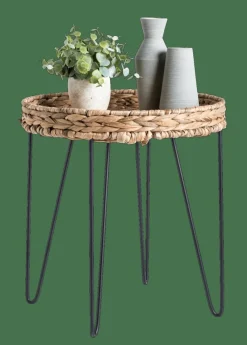 Tables D'Appoint^CASA AKELA Table D'appoint Noir, Naturel