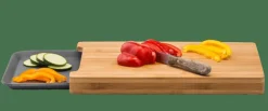Planches À Découper^CASA BAMBOO Planche à Découper Avec Récipient Gris, Naturel