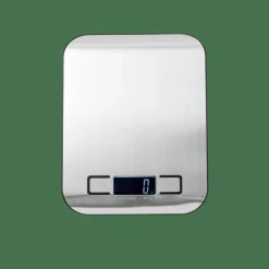 Aide Cuisine^CASA BASIC Balance De Cuisine Digital Métal, Argent
