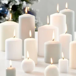 Bougies^CASA CILINDRO Bougie Cylindrique Blanc