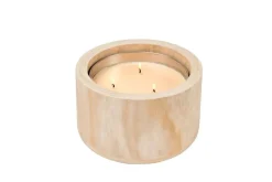 Bougies De Jardin^CASA CITRONELLA WOOD Bougie De Jardin Beige