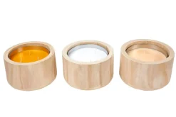 Bougies De Jardin^CASA CITRONELLA WOOD Bougie De Jardin Beige