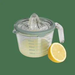 Presse-Agrumes^CASA CUISINO Presse-agrumes Avec Verre Doseur 500 Ml Vert, Transparent