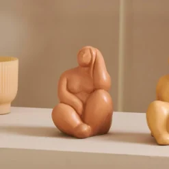 Figures Déco^CASA DIVA Déco En Céramique Brun