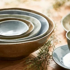 Assiettes^CASA EARTH LAGOON Assiette Creuse Vert Clair