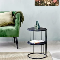 Tables D'Appoint^CASA ELMER Table D'appoint Noir