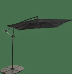 Parasols^CASA FIJI Parasol Déporté Sans Pied De Parasol Noir