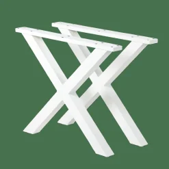 Tables De Jardin^CASA FORMAX Table De Jardin Avec Pieds X Noir/blanc