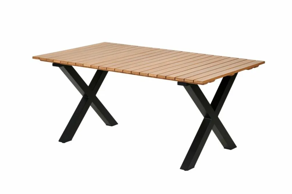 Tables De Jardin^CASA FORMAX Table De Jardin Avec Pieds X Natural/noir