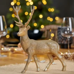 Figures Déco^CASA GOLD DEER Décoration Doré