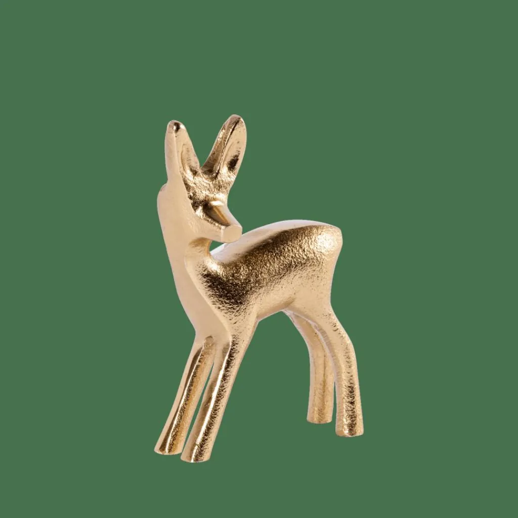 Figures Déco^CASA GOLDY Décoratif Cerf Doré