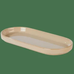 Assiettes^CASA MINERAL SAND Assiette Beige