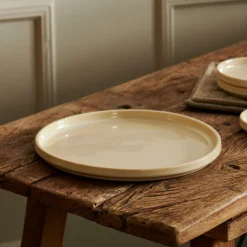 Assiettes^CASA MINERAL SAND Assiette Beige
