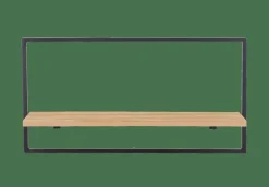 Étagères Murales^CASA MIX&MATCH Étagère à Suspendre Noir, Naturel