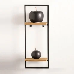 Étagères Murales^CASA MIX&MATCH Étagère à Suspendre Noir, Naturel