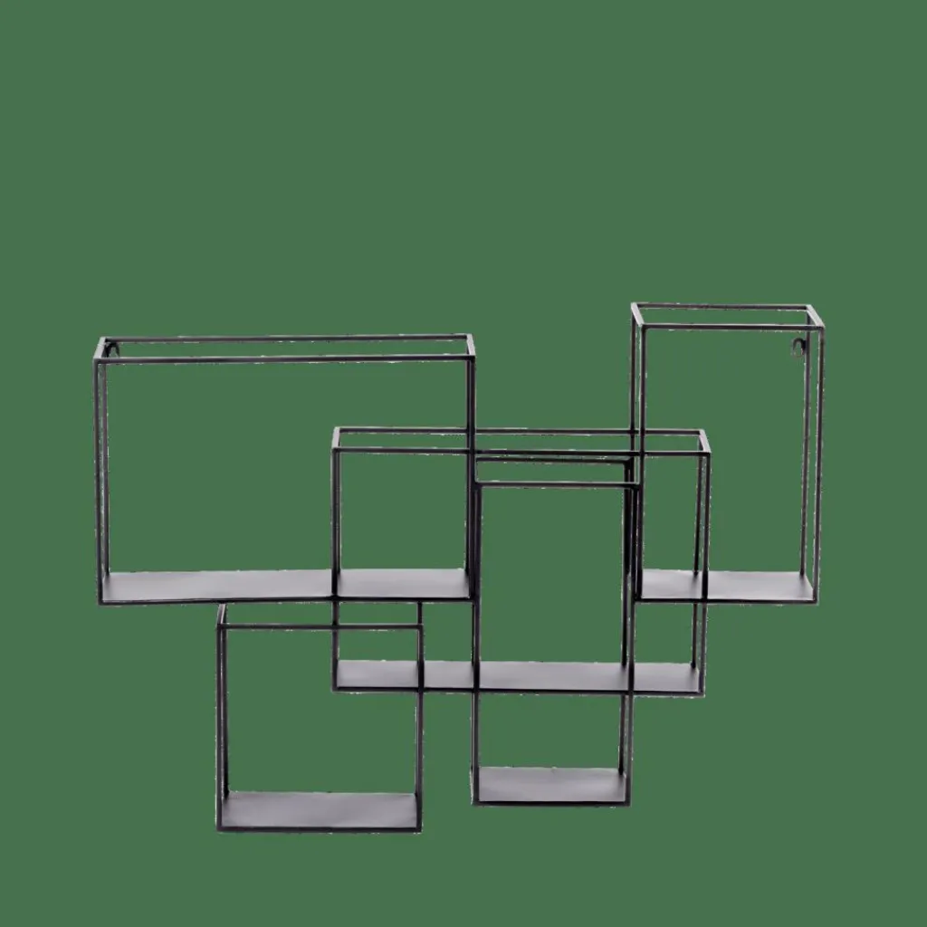 Étagères Murales^CASA MULTO Étagère à Suspendre Noir