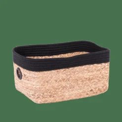 Paniers Tiroirs^CASA NATUREL Panier Tiroir Noir, Naturel