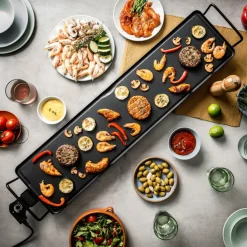 Appareils De Cuisine^CASA NEW PLANCHA Plaque à Griller XXXL Noir