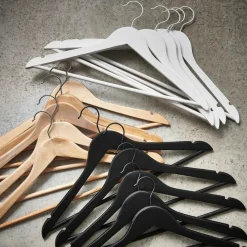 Cintres^CASA NEW WOOD Cintres Set De 5 Noir