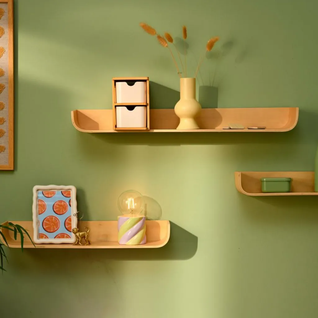 Étagères Murales^CASA NOMA Étagère à Suspendre S/3 Naturel