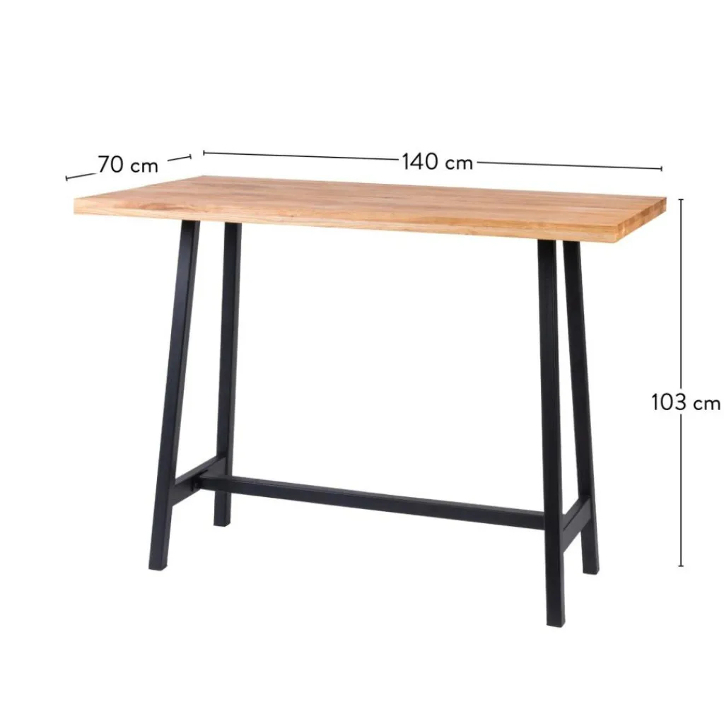 Tables Hautes^CASA OAK SPLIT Table De Bar Naturel
