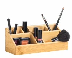 Accessoires Lavabo^CASA ORGANOO Porte-cotons-tiges Transparent, Naturel