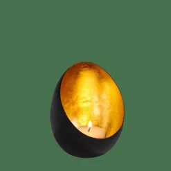 Porte-Bougies^CASA ORION Support Bougie Chauffe-plat Noir