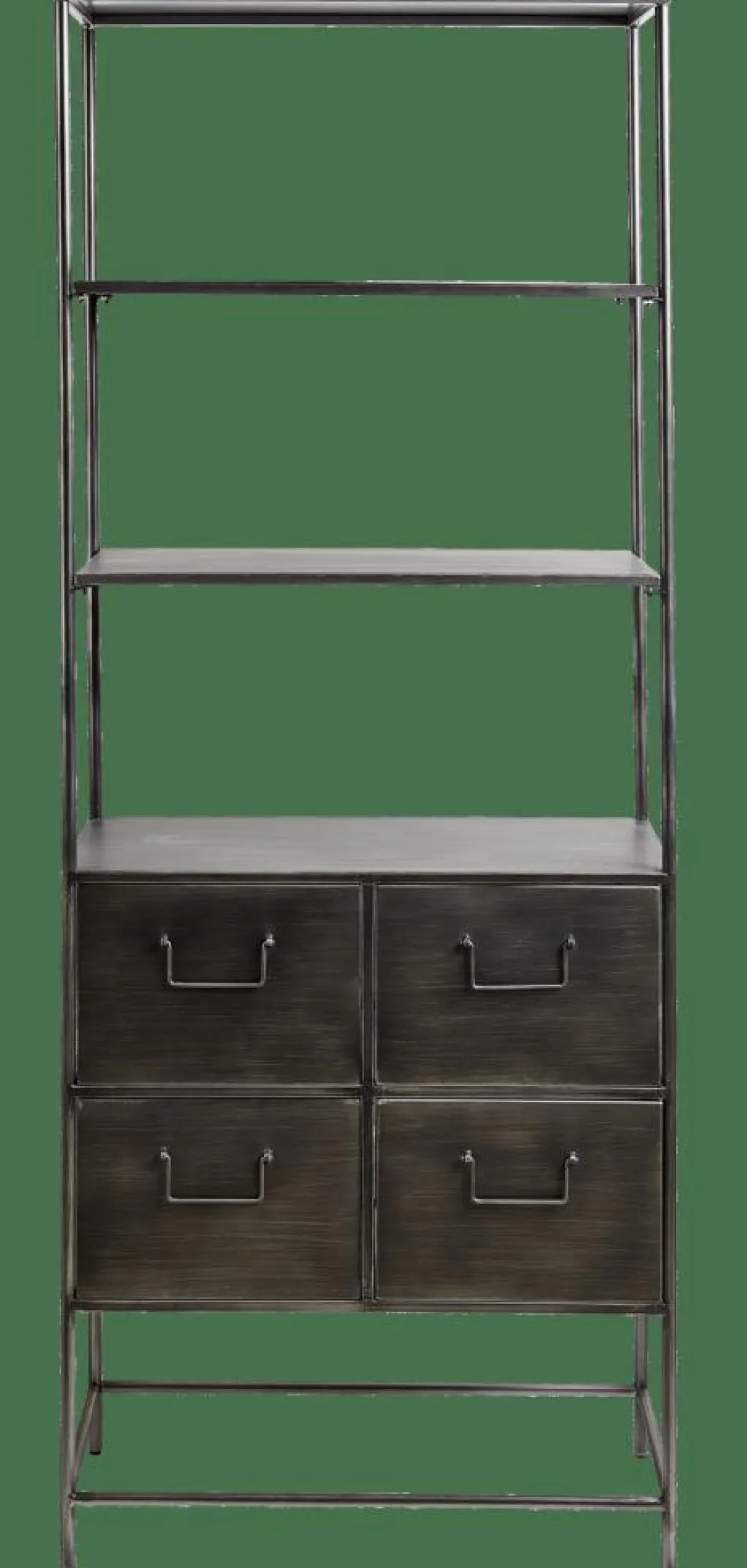 Étagères Murales^CASA PHARMA Étagère Murale Avec 4 Tiroirs Noir