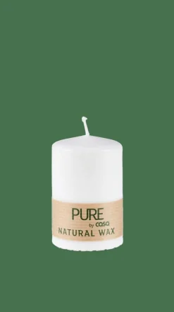 Bougies^CASA PURE Bougie Cylindrique Blanc