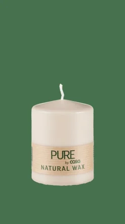 Bougies^CASA PURE Bougie Cylindrique Brun Clair