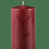 Bougies^CASA PURE Bougie Cylindrique Rouge Foncé