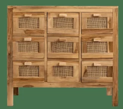 Commodes^CASA TECK Meuble De Pharmacie Naturel