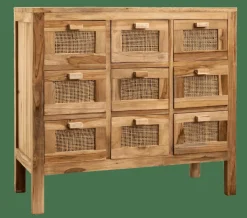 Commodes^CASA TECK Meuble De Pharmacie Naturel