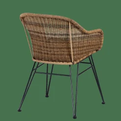 Chaises De Salle À Manger|Chaises De Jardin^CASA VIENNA Chaise De Salle à Manger Noir, Naturel