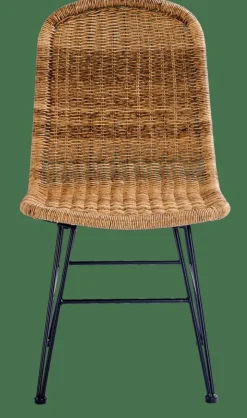 Chaises De Salle À Manger|Chaises De Jardin^CASA VIENNA Chaise Noir, Naturel