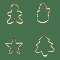 Ustensiles Patisserie|Moules^CASA X-MAS GOLD Emporte-pièces Set De 4 Doré