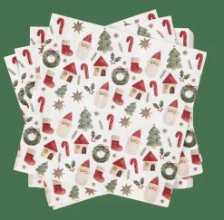 Serviettes^CASA X-MAS VIBE Set De 20 Serviettes Multicolore